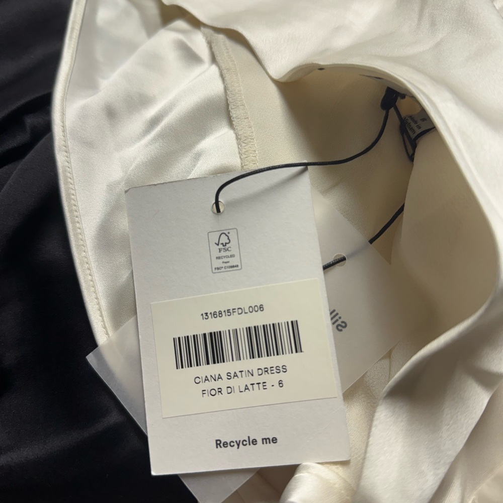 NWT Reformation Ciana Satin Dress - Picture 6 of 7